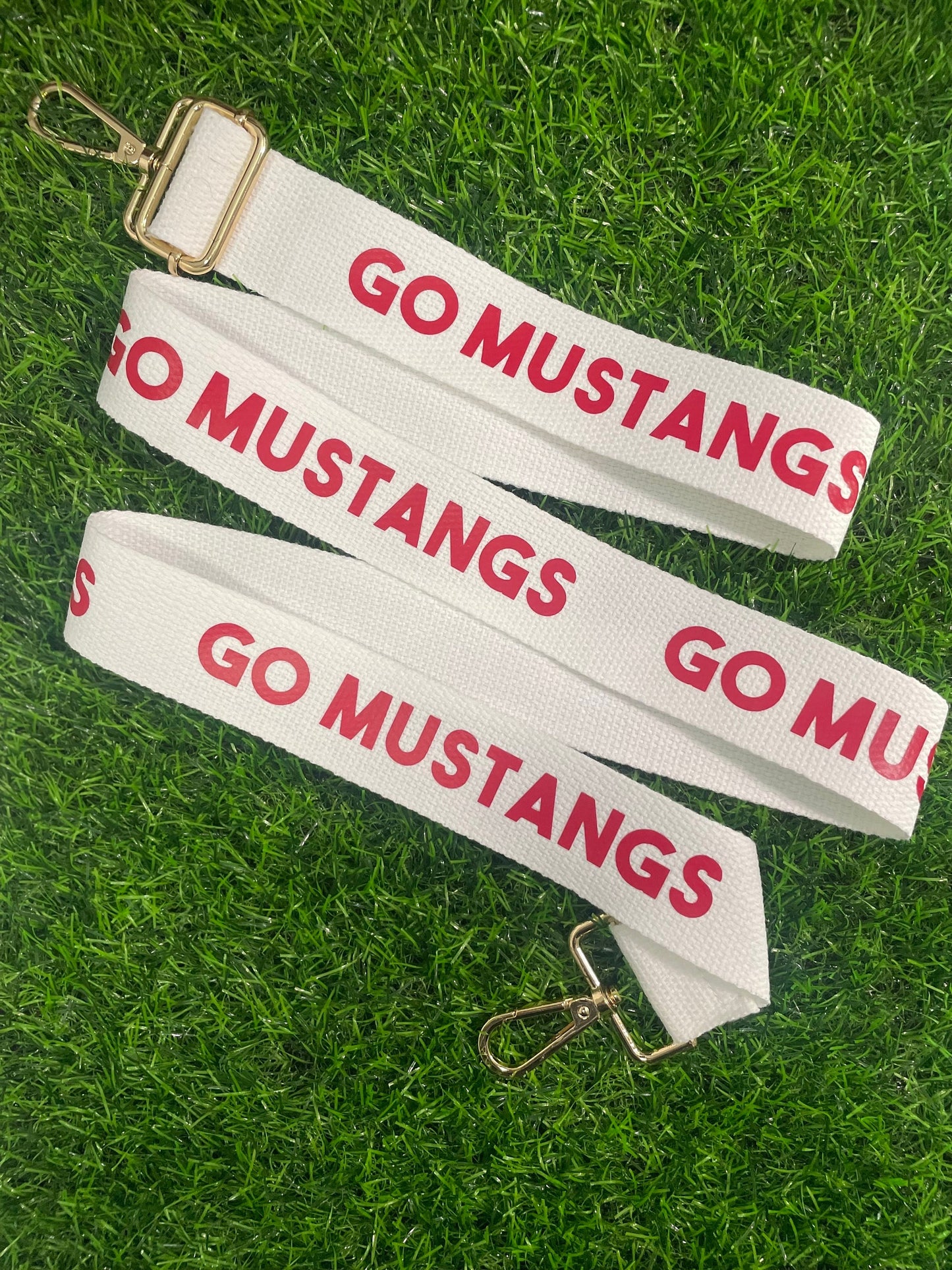 Game Day Crossbody Purse Strap - Customizable - WHITE