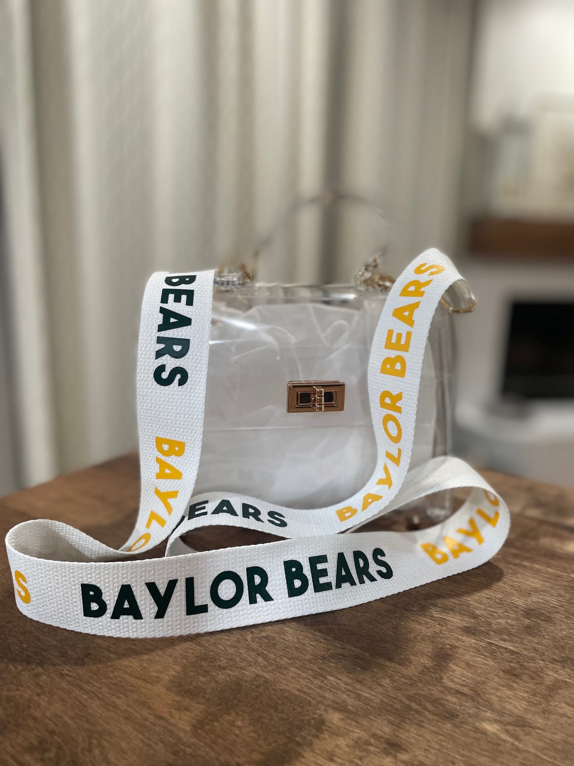 Game Day Crossbody Purse Strap - Customizable - WHITE